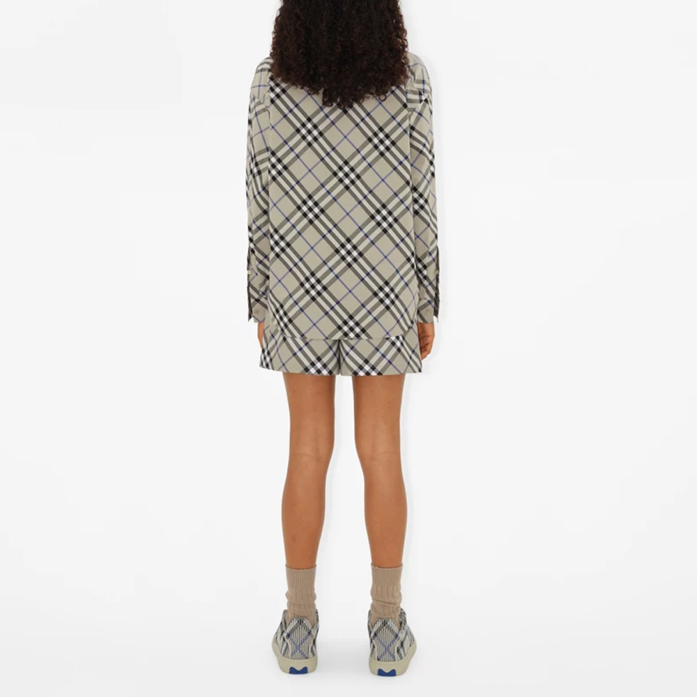 Purchase (Women) Burberry  Plaid Print Long Sleeve Shirt Moss Green. 80876421