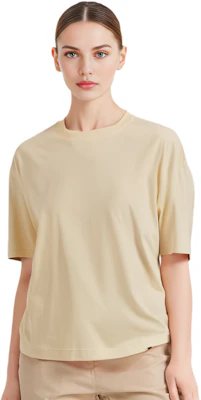 (W) Camiseta Burberry Beige Arena Cuello Redondo y Manga Corta. 80813141 Shop (W) Camiseta Burberry Beige Arena Cuello Redondo y Manga Corta. 80813141