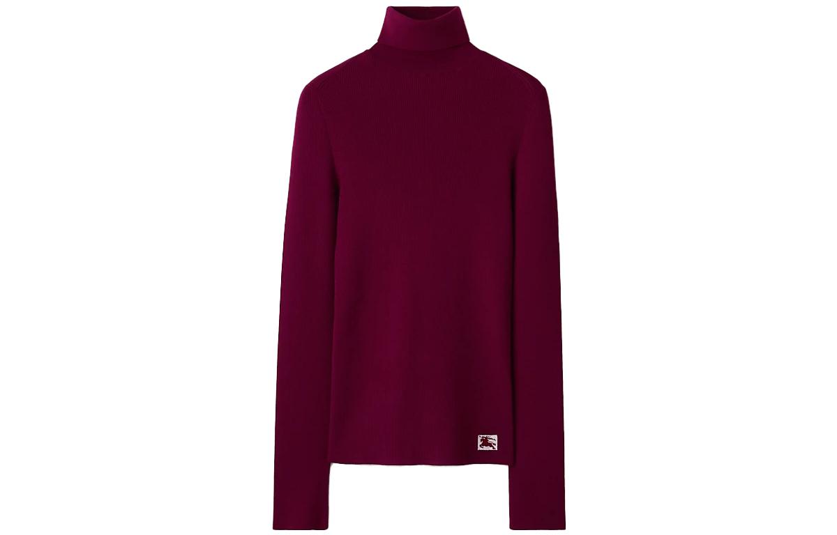 Purchase (Women) Burberry  Plain High-Neck Long-Sleeve Knit Sweater 80775981