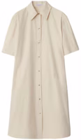 (Women) Burberry Plain Short Sleeve Midi Shirt Dress White. 80835541 (Women) Burberry Plain Short Sleeve Midi Shirt Dress White. 80835541