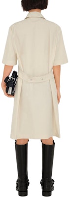 (W) 博柏利纯白短袖中长衬衫连衣裙 80835541 Purchase (W) 博柏利纯白短袖中长衬衫连衣裙 80835541