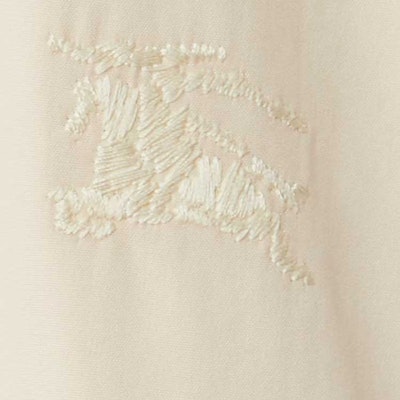 (W) 博柏利纯白短袖中长衬衫连衣裙 80835541 Cheap (W) 博柏利纯白短袖中长衬衫连衣裙 80835541