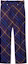 Order (W) 버버리 퍼플 체크 울 스트레이트 레그 캐주얼 팬츠 80783731
