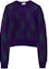 Buy (W) 博柏利紫色钻石纹圆领短款毛衣. 80785001