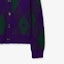 Lookbook (W) Burberry 紫色幾何圖案針織長袖休閒毛衣。 80769541