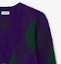 Details for (W) Burberry 紫色幾何圖案針織長袖休閒毛衣。 80769541