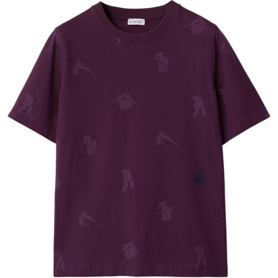 (Women) Burberry  Purple Printed Equestrian Knight Short-Sleeve T-Shirt. 80929331 圖 2