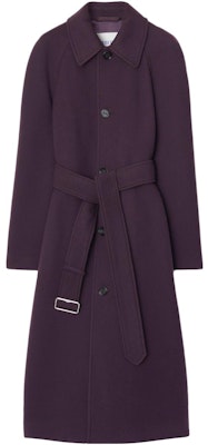 (W) Burberry 紫色單排扣翻領休閒大衣 80773581 Order (W) Burberry 紫色單排扣翻領休閒大衣 80773581