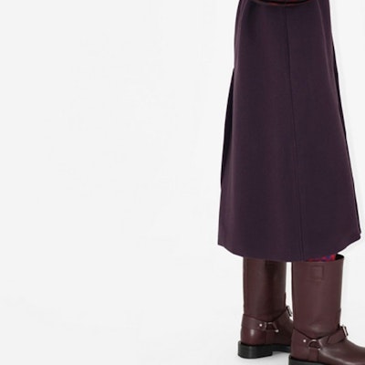 (W) Burberry 紫色單排扣翻領休閒大衣 80773581 Sizing (W) Burberry 紫色單排扣翻領休閒大衣 80773581