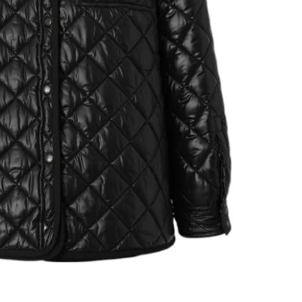 Cheap (W) Chaqueta Burberry Acolchada de Algodón Manga Larga Negra 80623581