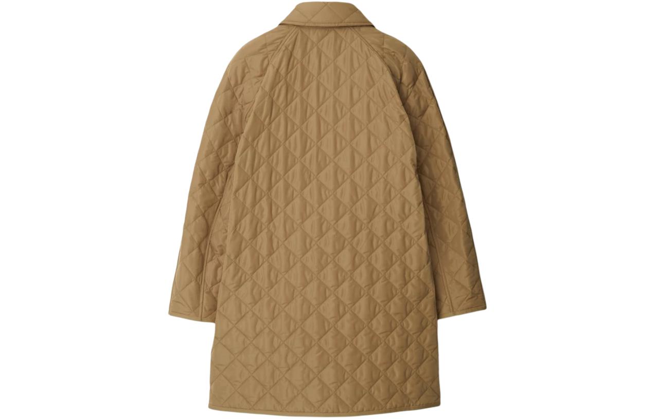 Lookbook (W) 버버리 퀼팅 더블 브레스트 코튼 자켓 카멜 탄 80842001