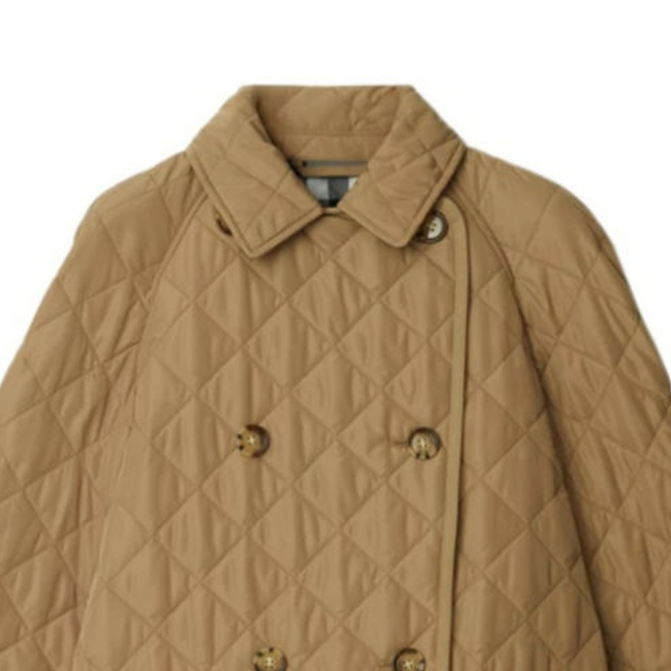 Purchase (W) 버버리 퀼팅 더블 브레스트 코튼 자켓 카멜 탄 80842001
