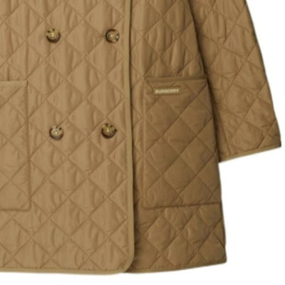 (W) 버버리 퀼팅 더블 브레스트 코튼 자켓 카멜 탄 80842001 Details for (W) 버버리 퀼팅 더블 브레스트 코튼 자켓 카멜 탄 80842001