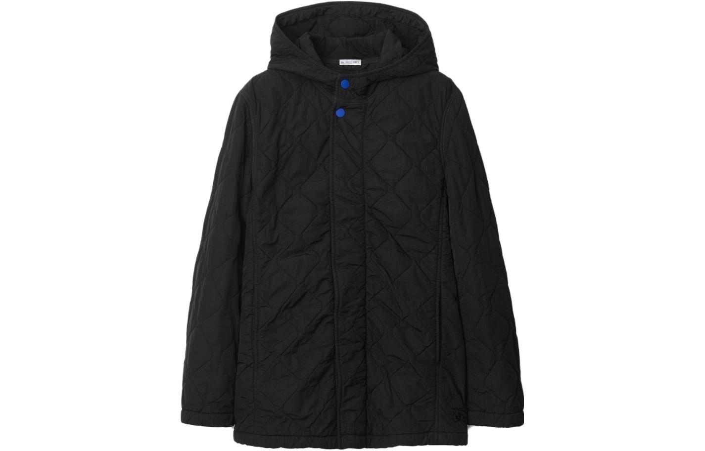 (Women) Burberry  Quilted Hooded Jacket Solid Color Onyx Shade. 80839571