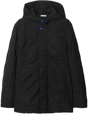 (Women) Burberry Quilted Hooded Jacket Solid Color Onyx Shade. 80839571 Order (Women) Burberry Quilted Hooded Jacket Solid Color Onyx Shade. 80839571