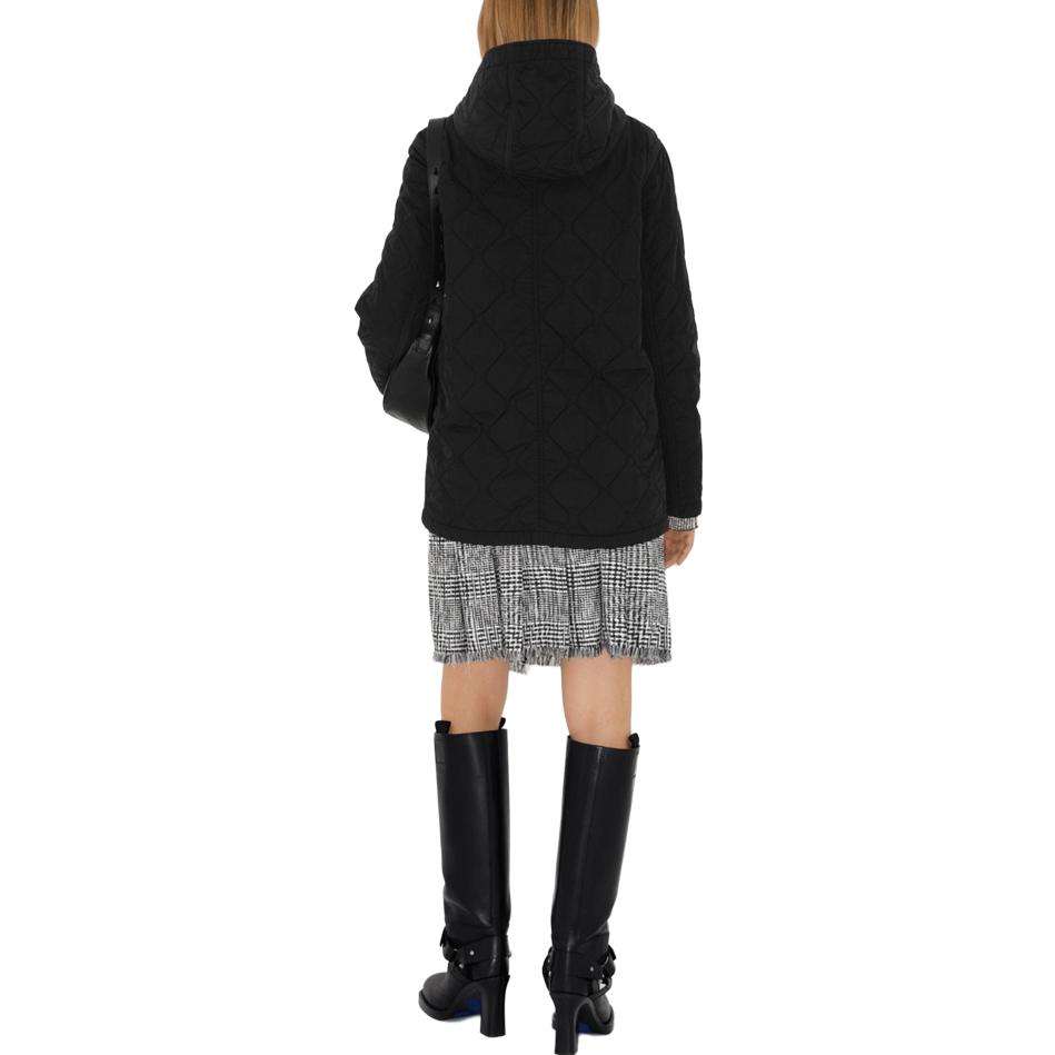 Purchase (W) Burberry 菱格連帽外套 單色黑灰色調. 80839571