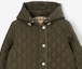 Lookbook (W) Burberry 深軍卡其色絎縫尼龍帽夾克外套. 80745231