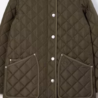 Purchase (W) Burberry 深軍卡其色絎縫尼龍帽夾克外套. 80745231
