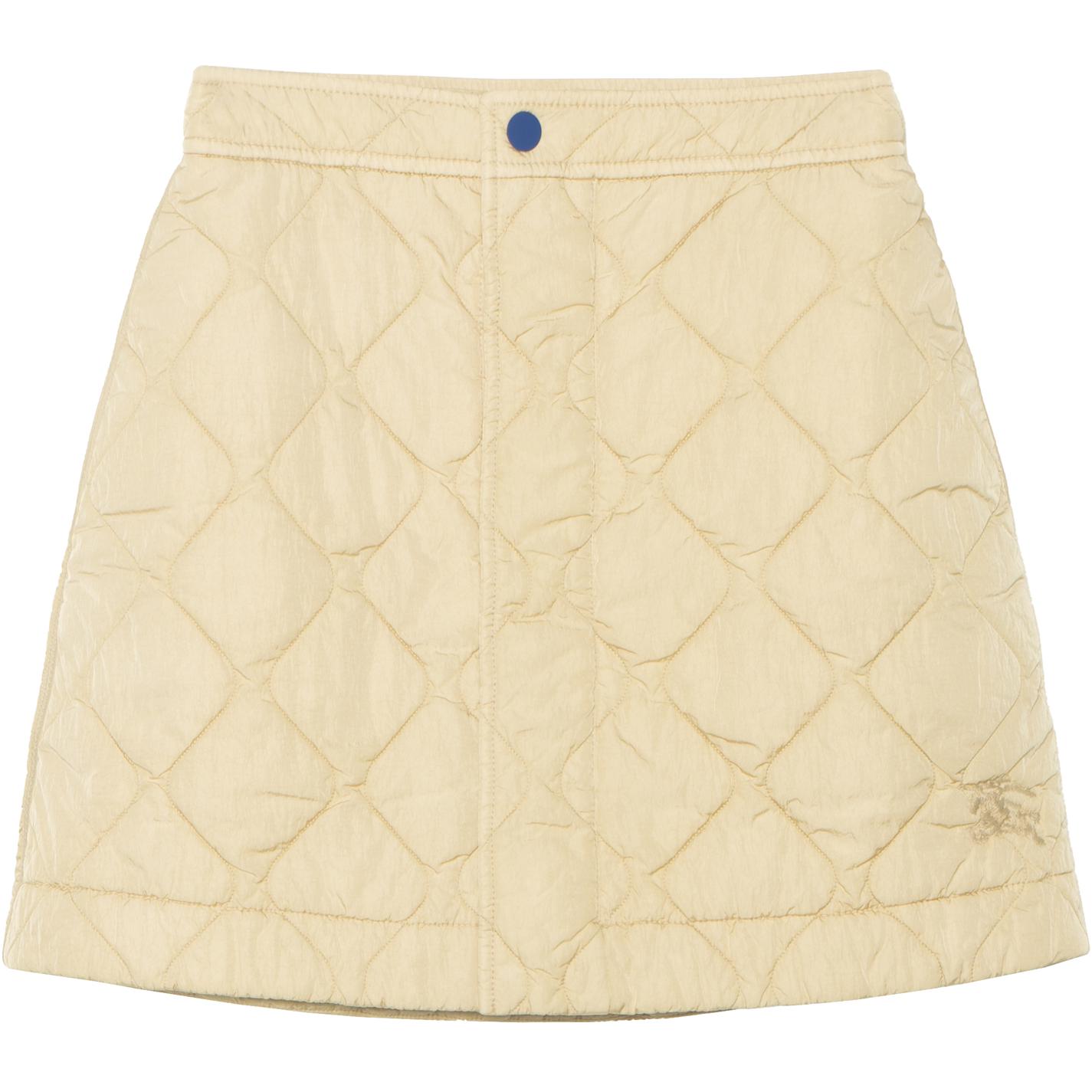 (Women) Burberry  Quilted Short Skirt Solid Color Casual Black. 80811261