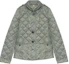 Order (W) Burberry Jaket Quilt Single-Breasted Zip Hijau Zaitun 80530471