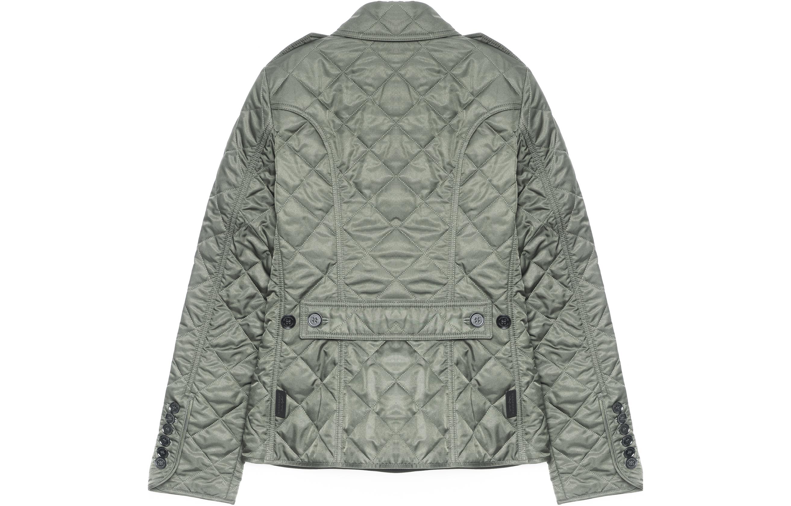 (Women) Burberry  Quilted Single-Breasted Zip Jacket Olive Green 80530471 圖 3