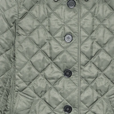 (W) Burberry Jaket Quilt Single-Breasted Zip Hijau Zaitun 80530471 Shop (W) Burberry Jaket Quilt Single-Breasted Zip Hijau Zaitun 80530471