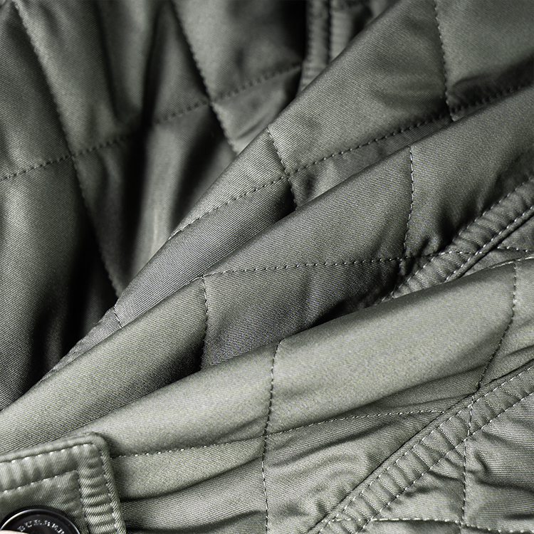 (Women) Burberry  Quilted Single-Breasted Zip Jacket Olive Green 80530471 圖 5