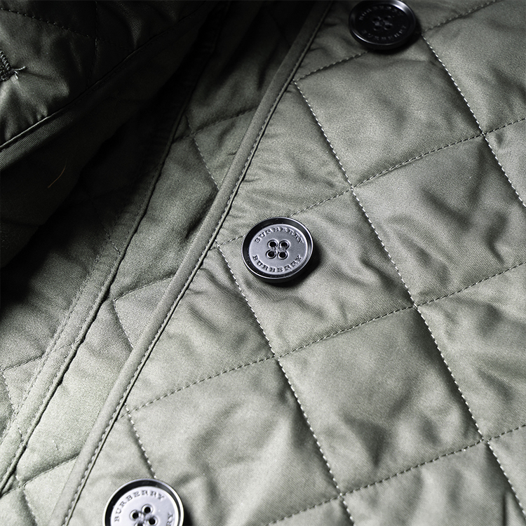 (Women) Burberry  Quilted Single-Breasted Zip Jacket Olive Green 80530471 圖 7