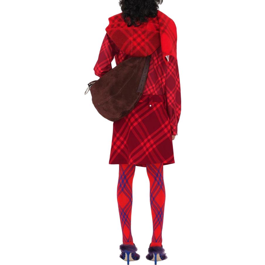 (Women) Burberry  Red Check Long Sleeve Button-Down Shirt 80776721 圖 5