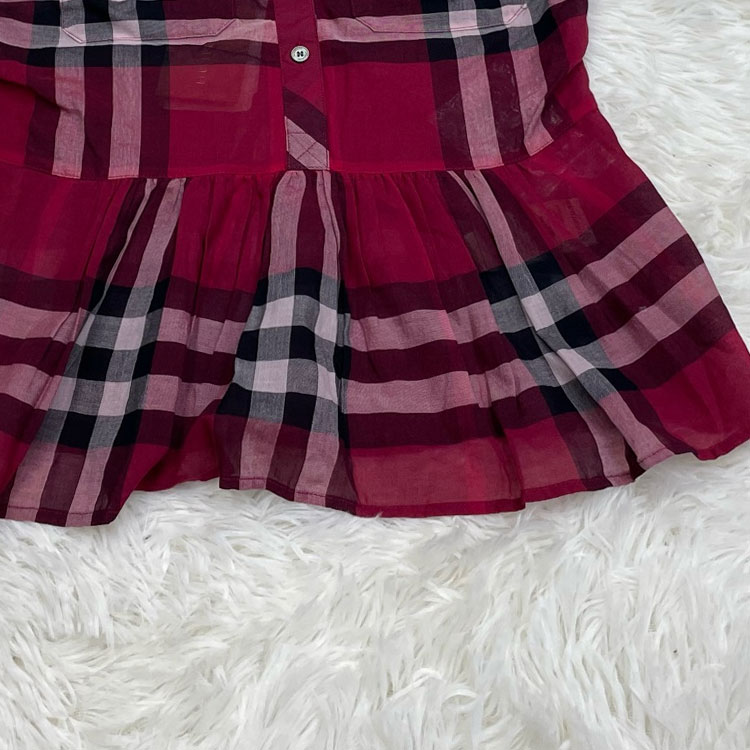 Purchase (W) 버버리 레드 체크 프린트 긴팔 셔츠. 40129951