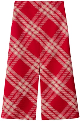 (Women) Burberry Red Checkered Long Zip Split Casual Skirt. 80831631 Order (Women) Burberry Red Checkered Long Zip Split Casual Skirt. 80831631