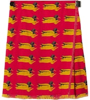 (Women) Burberry Red Duck Print Casual Mini Skirt. 80772851 (Women) Burberry Red Duck Print Casual Mini Skirt. 80772851