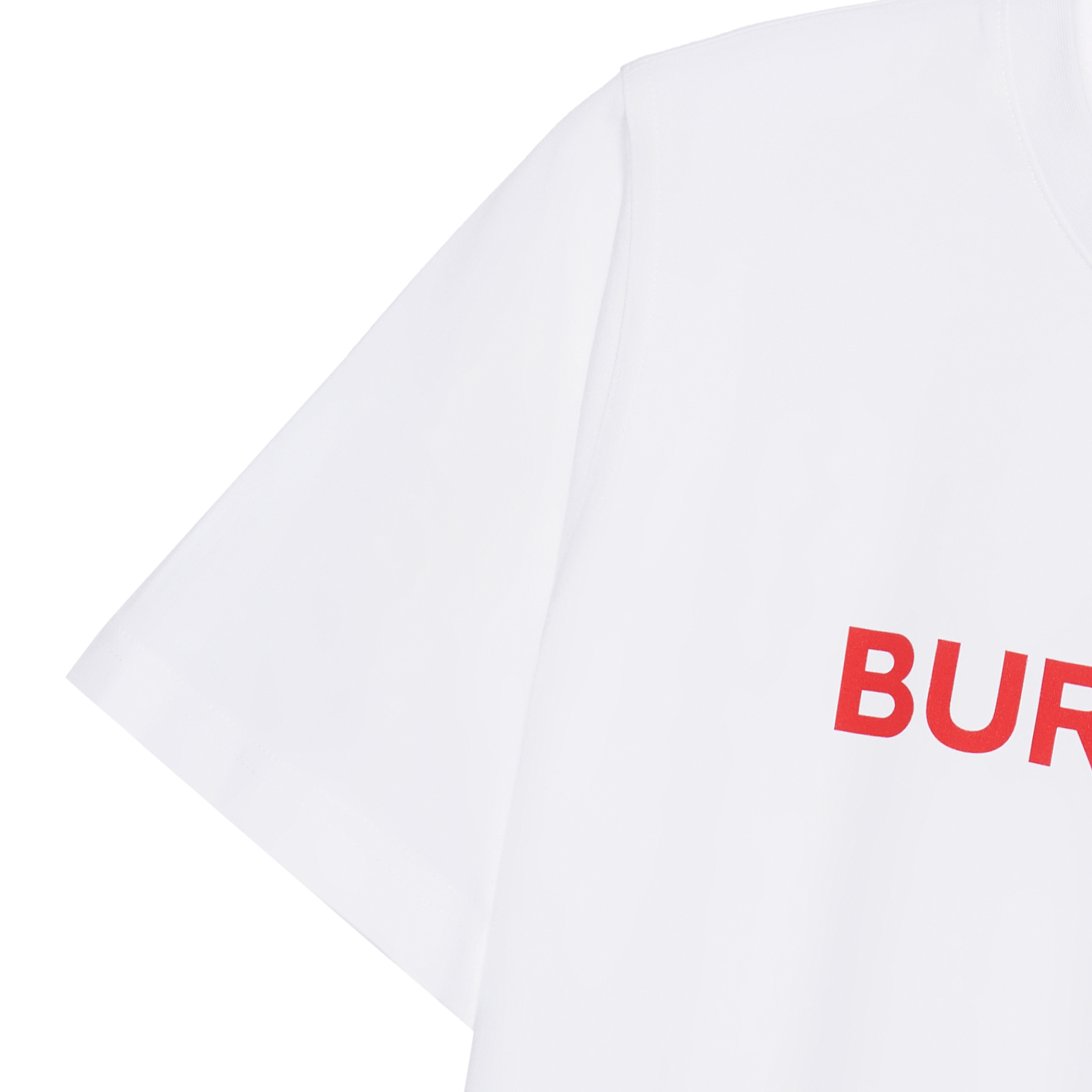 Cheap (W) Burberry Kaos Crewneck Merah Logo Huruf SS23 Regular Fit. 80709731