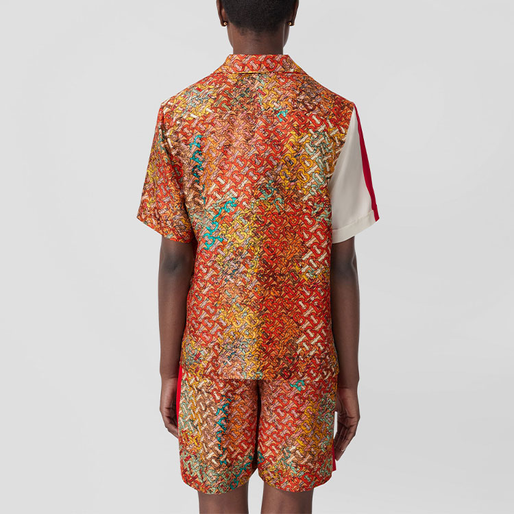 (Women) Burberry  Red Pattern Print Elastic Waist Casual Shorts. 80554821 圖 4