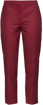 (W) バーバリー レッド ストレートレッグ ジッパー付きカジュアルパンツ 80074031 Buy (W) バーバリー レッド ストレートレッグ ジッパー付きカジュアルパンツ 80074031