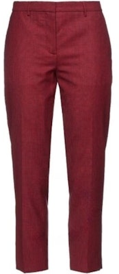 (W) バーバリー レッド ストレートレッグ ジッパー付きカジュアルパンツ 80074031 Order (W) バーバリー レッド ストレートレッグ ジッパー付きカジュアルパンツ 80074031