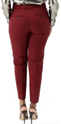 (W) バーバリー レッド ストレートレッグ ジッパー付きカジュアルパンツ 80074031 Shop (W) バーバリー レッド ストレートレッグ ジッパー付きカジュアルパンツ 80074031