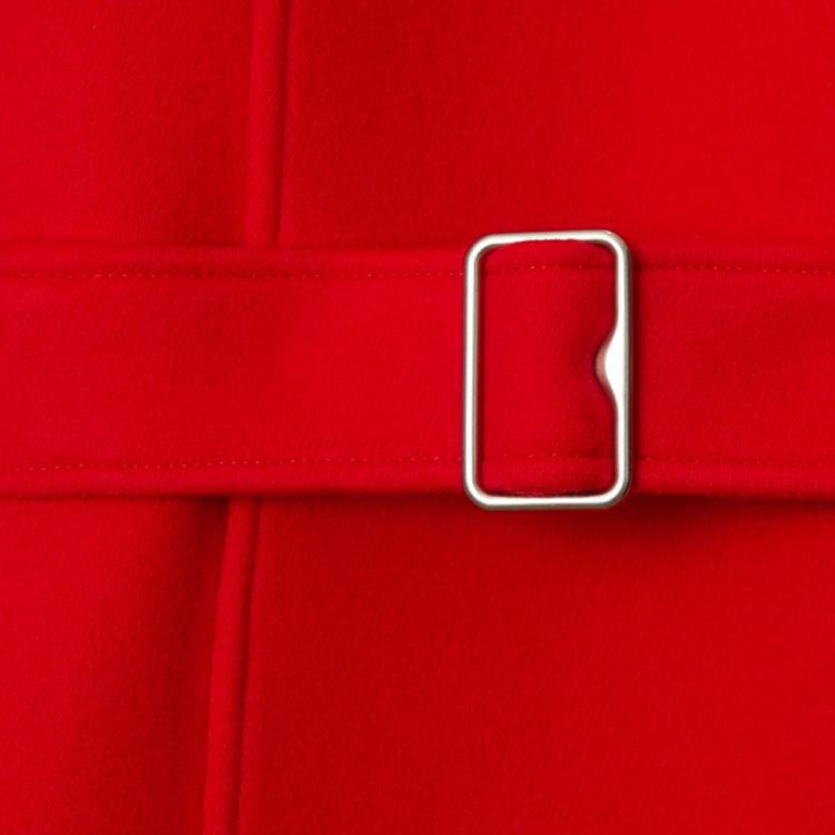 (Women) Burberry  Red Wool Twill Casual Coat 80764641 圖 4
