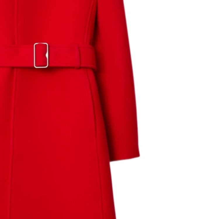 (Women) Burberry  Red Wool Twill Casual Coat 80764641 圖 7