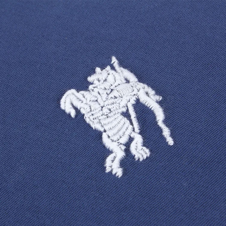 (Women) Burberry  Regular Fit Logo Embroidered T-Shirt Blue. 80356021 圖 5