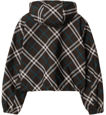 (W) Burberry 綠色可翻轉格紋連帽拉鍊外套 80926851 Lookbook (W) Burberry 綠色可翻轉格紋連帽拉鍊外套 80926851