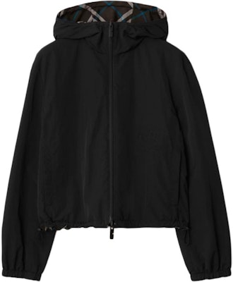 (W) Burberry 綠色可翻轉格紋連帽拉鍊外套 80926851 Shop (W) Burberry 綠色可翻轉格紋連帽拉鍊外套 80926851