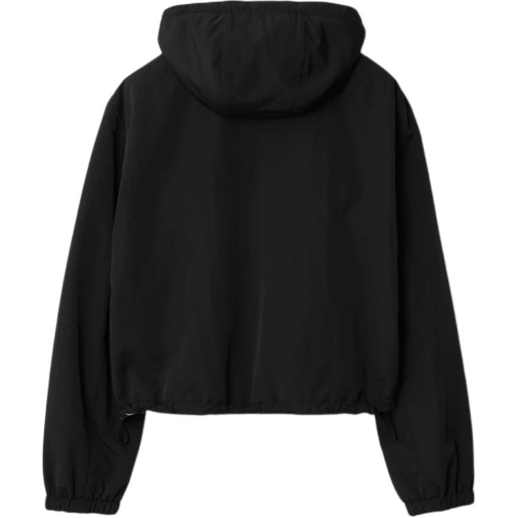 Purchase (W) Burberry Jaket Zip Hoodie Terbalik Kotak Hijau 80926851