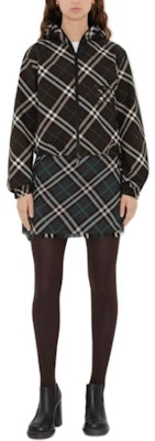 (W) Burberry 綠色可翻轉格紋連帽拉鍊外套 80926851 Details for (W) Burberry 綠色可翻轉格紋連帽拉鍊外套 80926851