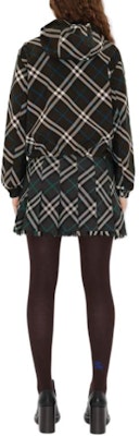 (W) Burberry 綠色可翻轉格紋連帽拉鍊外套 80926851 Sizing (W) Burberry 綠色可翻轉格紋連帽拉鍊外套 80926851