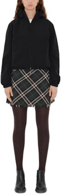 (W) Burberry 綠色可翻轉格紋連帽拉鍊外套 80926851 Cheap (W) Burberry 綠色可翻轉格紋連帽拉鍊外套 80926851