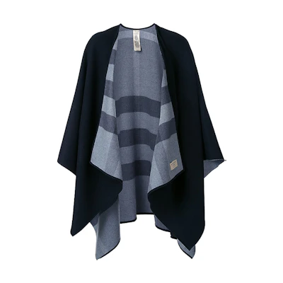 (Women) Burberry Reversible Check Warm Shawl Black 4029404