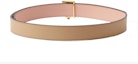 Lookbook (W) Burberry Tali Pinggang Kulit Boleh Balik dengan Buckle Elegan, Lebar 2cm. 80660501