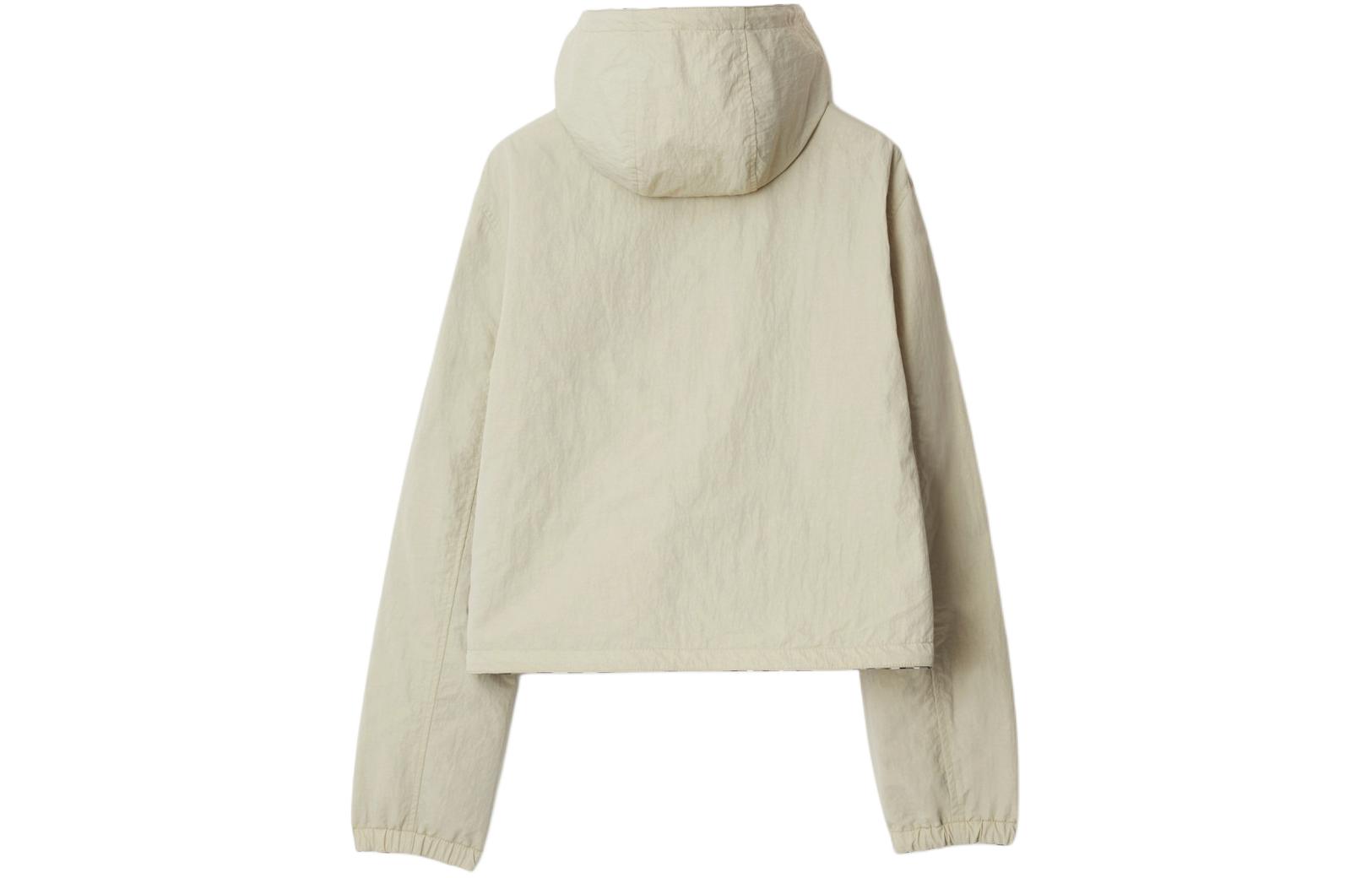 Purchase (W) Chaqueta con capucha reversible Burberry Colorblock Check en verde musgo. 80883401