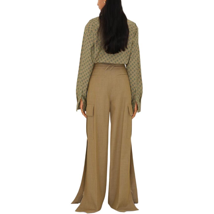 (Women) Burberry  Sage Green Check Pattern Long Sleeve Button-Up Shirt. 80945861 圖 5